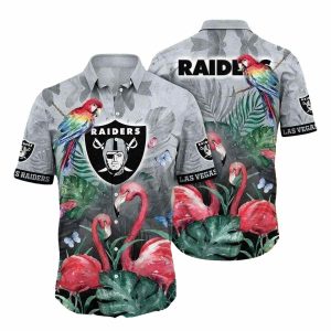 Tropical Raider Flamingo And Parrot Paradise Hawaiian Shirt