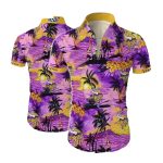 Tropical Sunset Palm Coconut Island Minnesota Vikings Hawaiian Shirt