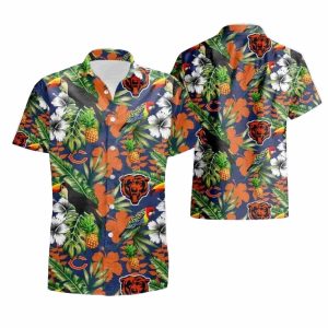 Twilight Tropic Chicago Bears Hawaiian Shirt