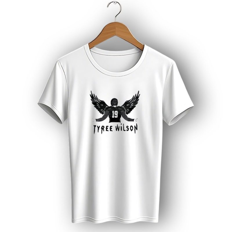 Tyree Wilson 19 Las Vegas Raiders Winged Football Player T Shirt 1 T Shirt 1