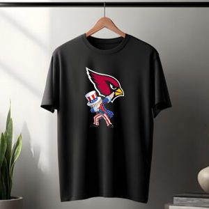 Uncle Sam Dabbing With Arizona Cardinals Emblem For 4Th Of July Celebration T-Shirt