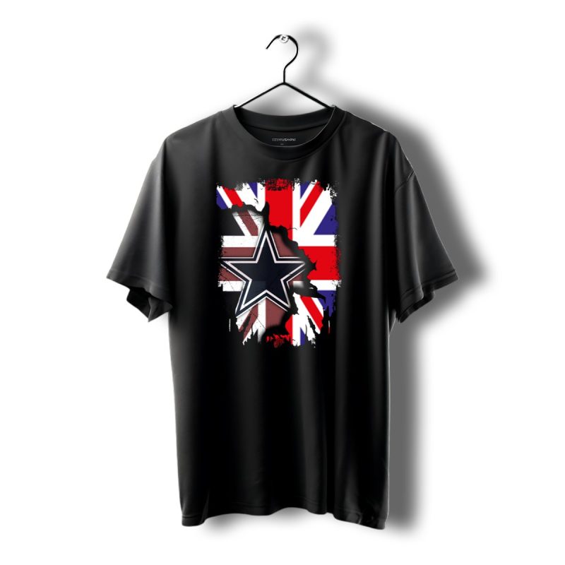 United Kingdom Dallas Cowboys Union Jack Star Combination T Shirt 1 T Shirt 1 1