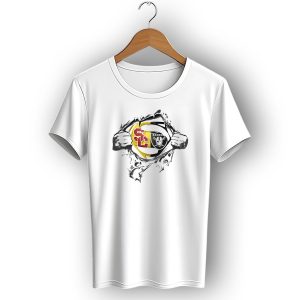 Usc Trojans Raiders Superhero Fusion T-Shirt