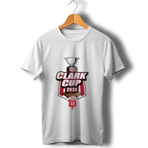 Ushl 2024 Clark Cup Dubuque Fighting Saints Trophy T Shirt