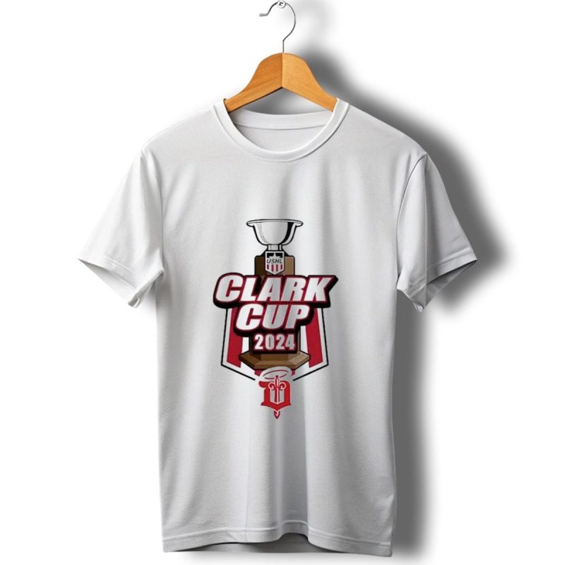 Ushl-2024-Clark-Cup-Dubuque-Fighting-Saints-Trophy-T-Shirt-1_T-Shirt-1 Ushl 2024 Clark Cup Dubuque Fighting Saints Trophy T Shirt 1 T Shirt 1