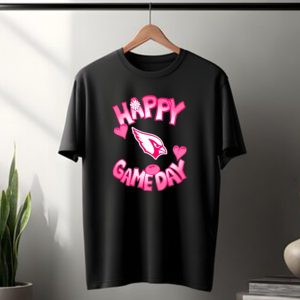 Valentines Day Arizona Cardinals Happy Gameday 2025 Hearts T-Shirt