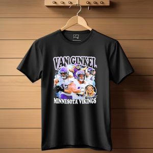 Van Ginkel Minnesota Vikings Football Action Montage T Shirt