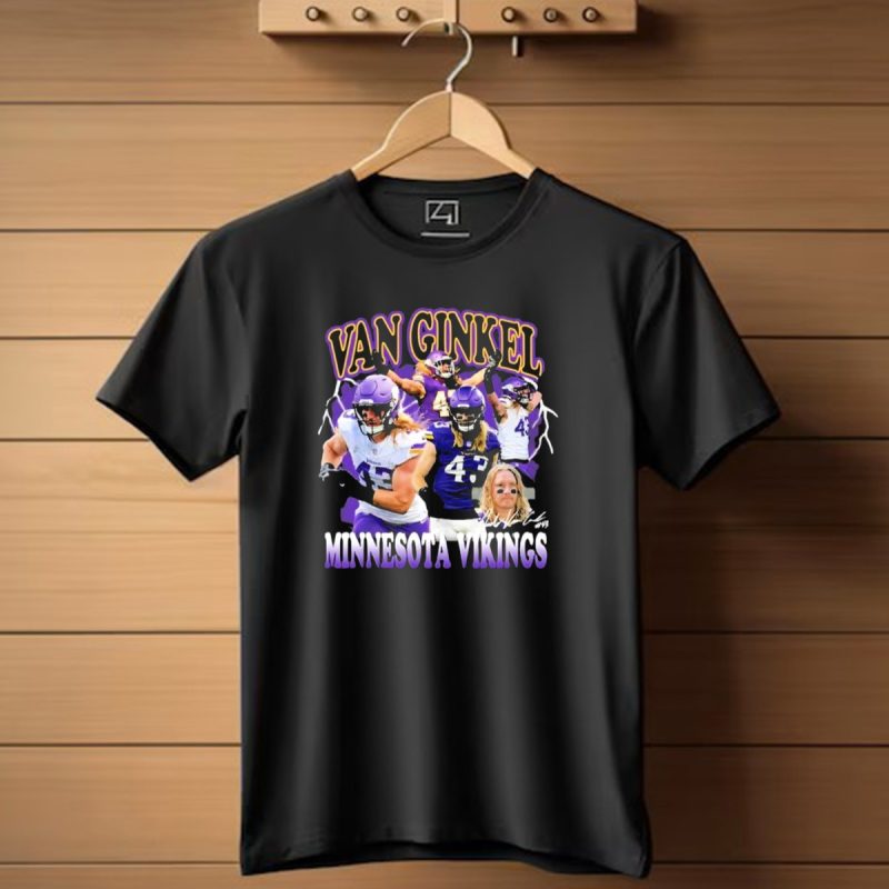 Van Ginkel Minnesota Vikings Football Player T Shirt 1 T Shirt 1