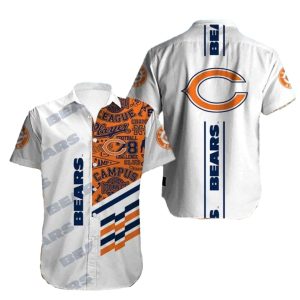 Varsity Pride Chicago Bears Collegiate Hawaiian Shirt