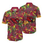 Victory Blossom Varsity Arizona Cardinals Floral Chevrons Hawaiian Shirt