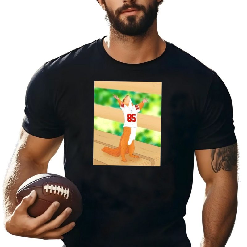 Victory Friday Mood Squirrel Wears San Francisco 49Ers George Kittle Jersey 85 T Shirt T Shirt 1