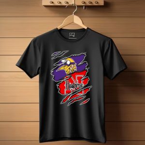 Vikings Huskers Nebraska Football Crossover T Shirt