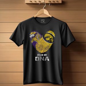 Vikings Iowa Hawkeyes Its In My Dna Fingerprint Football T Shirt