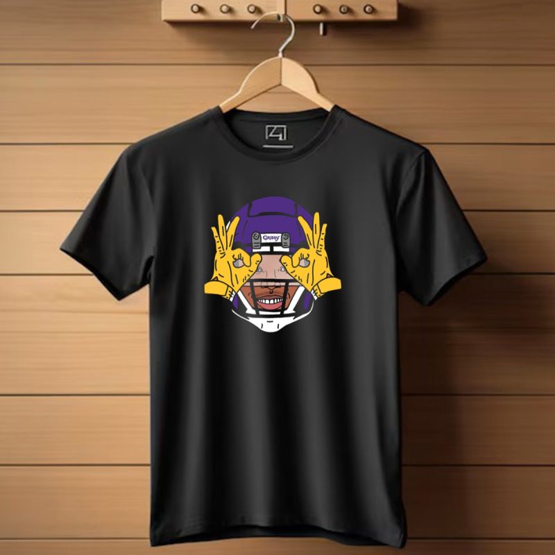 Vikings Justin Jefferson Griddy Helmet Gesture T Shirt 1 T Shirt 1