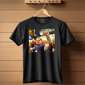Vikings Locker Room Celebration With Sam Darnold In Jersey T Shirt