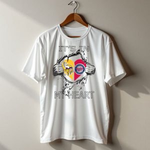 Vikings Minnesota Twins Its In My Heart T Shirt