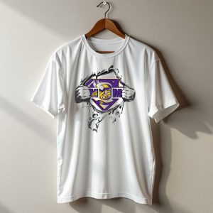Vikings Super Mom Shield Torn Reveal T Shirt