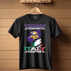 Vikings Territory Italy Chapter Flag T Shirt