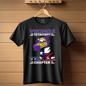 Vikings Territory Texas Chapter Minnesota Football And Lone Star State Flag T Shirt