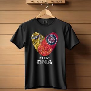 Vikings Twins Its In My Dna Heart Fingerprint T Shirt