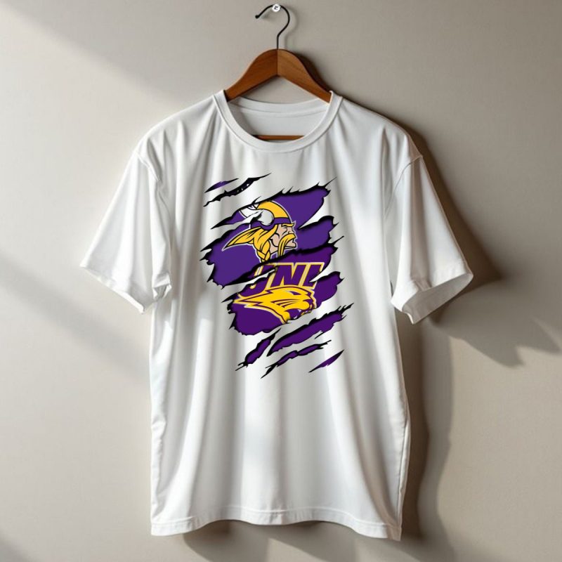 Vikings Uni Panthers Ripped Claw T Shirt 1 T Shirt 1