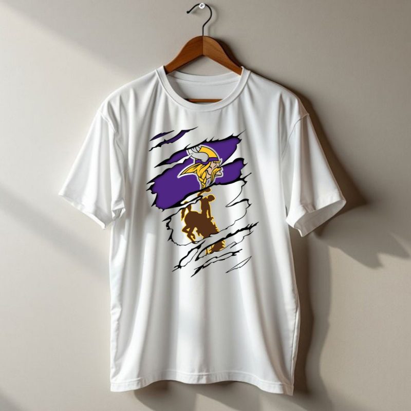 Vikings Wyoming Cowboy Ripped T Shirt 1 T Shirt 1