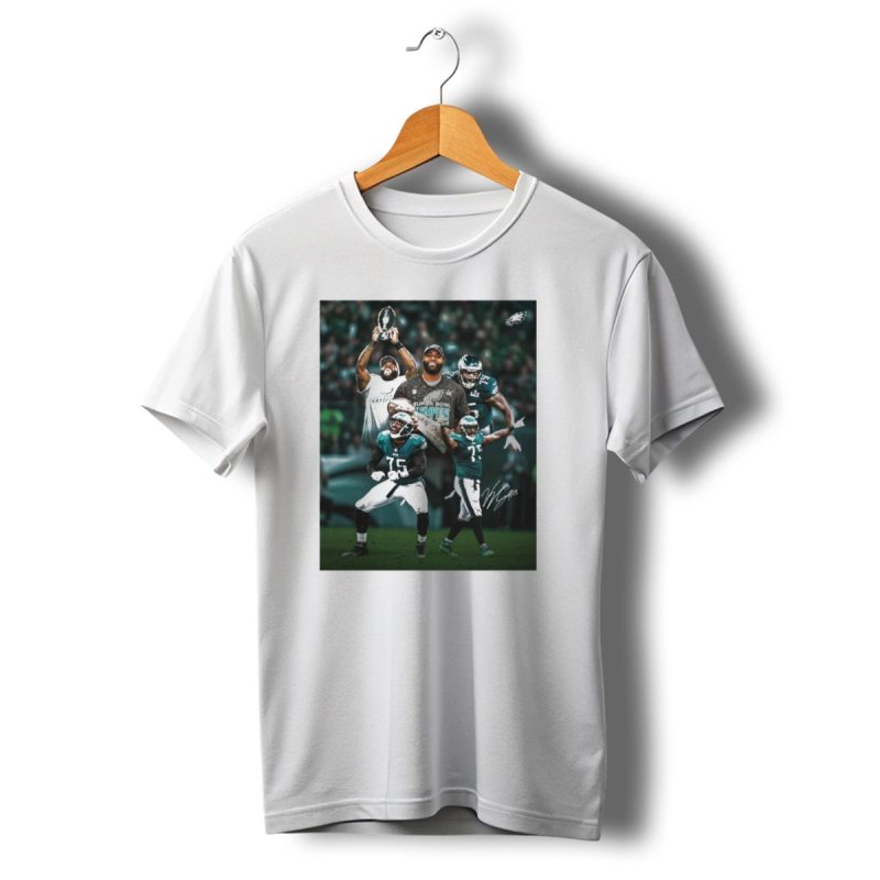 Vinny Curry Philadelphia Eagles Super Bowl Champion Retirement Signature 75 T Shirt T Shirt 1 1