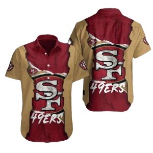 Vintage Fade 49ers Retro Vibe Hawaiian Shirt