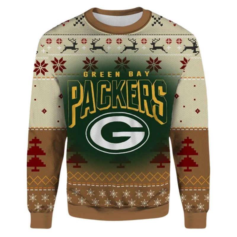 Vintage Green Bay Packers Ugly Chrsitmas Sweater 1