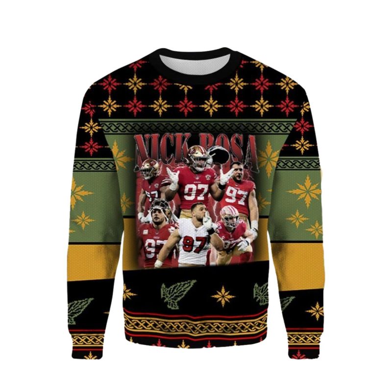 Vintage Nick Bosa 97 49Ers Ugly Sweater 1