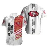 Vintage Varsity 49ers Collegiate Classic White Hawaiian Shirt