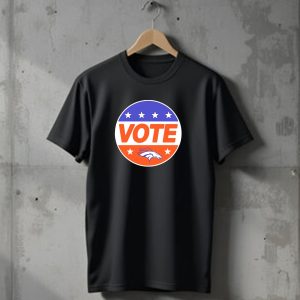 Vote Denver Broncos Team Logo Stars T-Shirt
