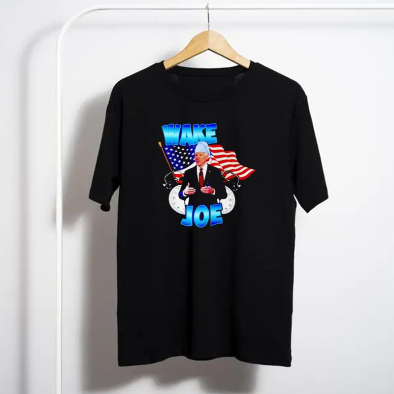 Wake Up Joe American Flag Clock Patriots T Shirt T Shirt 1