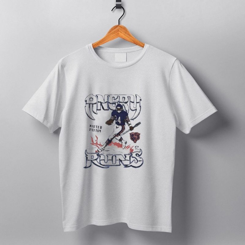 Walter Payton Angry Runs Chicago Bears Football Legend T Shirt 1 T Shirt 1