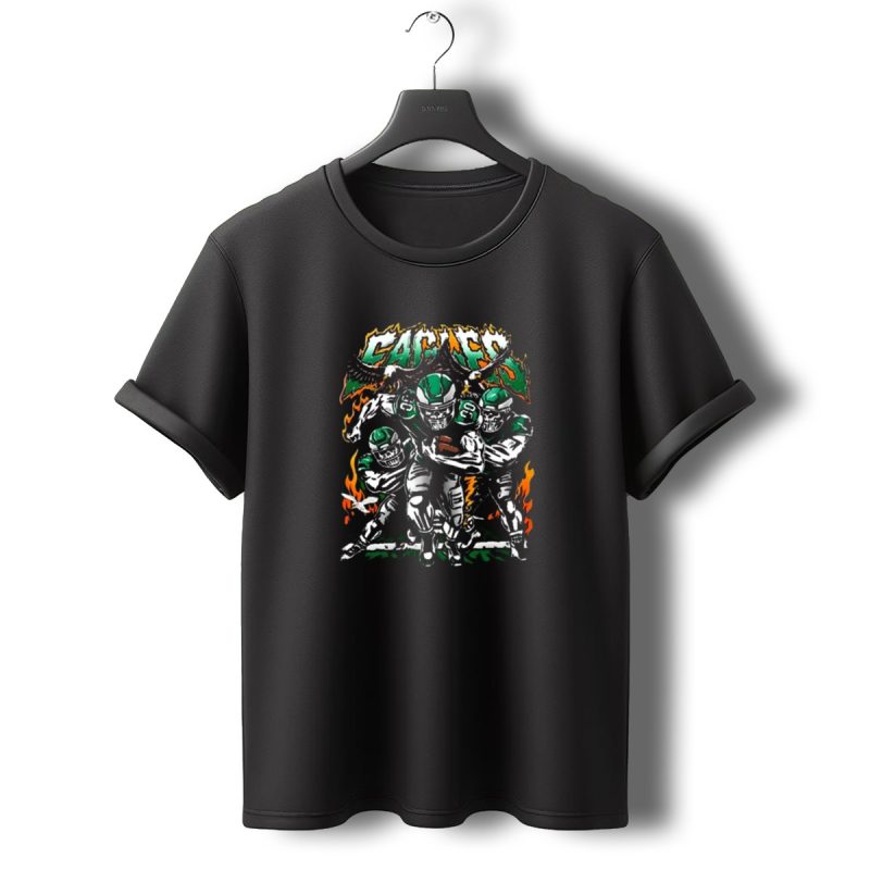 Warren Lotas Philadelphia Eagles Super Bowl Lix Skeleton Football Players T Shirt T Shirt 0 1