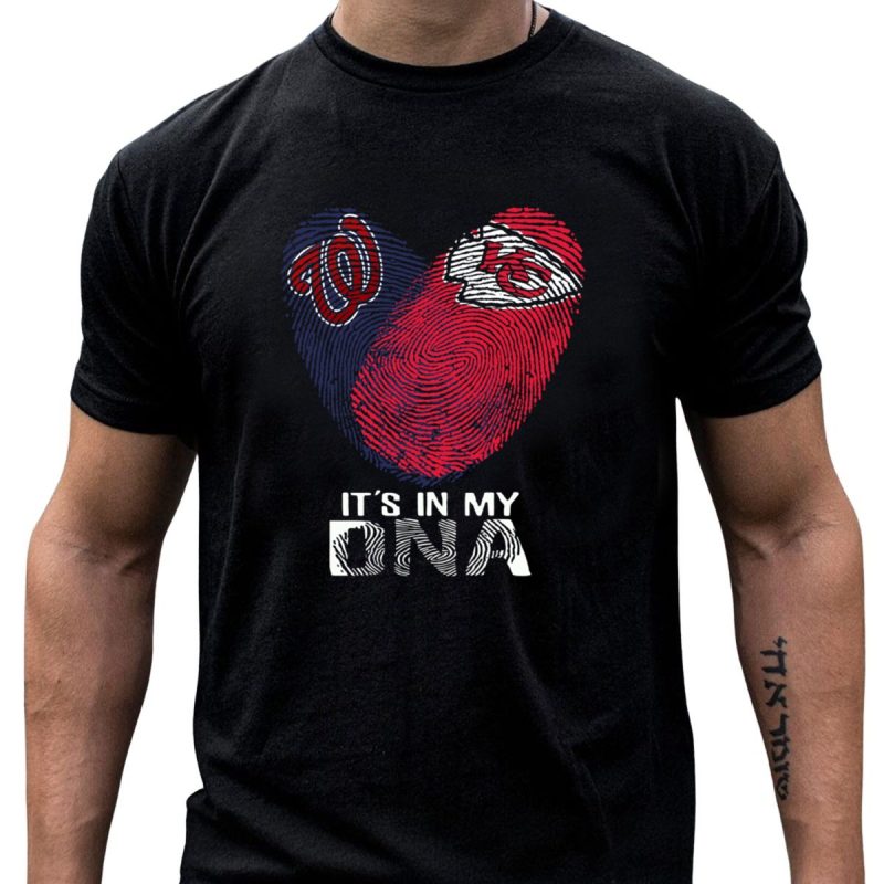 Washington Nationals Chiefs Fingerprint Its In My Dna T Shirt T Shirt 1 1