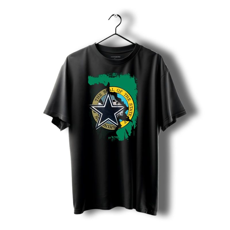 Washington State Seal With Dallas Cowboys Star T Shirt 1 T Shirt 1 1