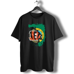 Washington State Seal with Cincinnati Bengals Logo Fusion T-Shirt