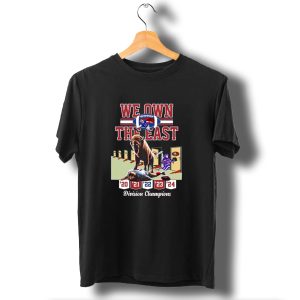 We Own The East Division Champions 20 21 22 23 24 Buffalo Bills Vs San Francisco 49Ers T-Shirt