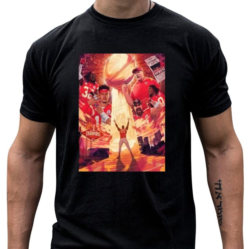 We Shine Brighter Kansas City Chiefs Super Bowl Lviii Champions Celebration Playoffs 2023 2024 T Shirt T Shirt 1 1