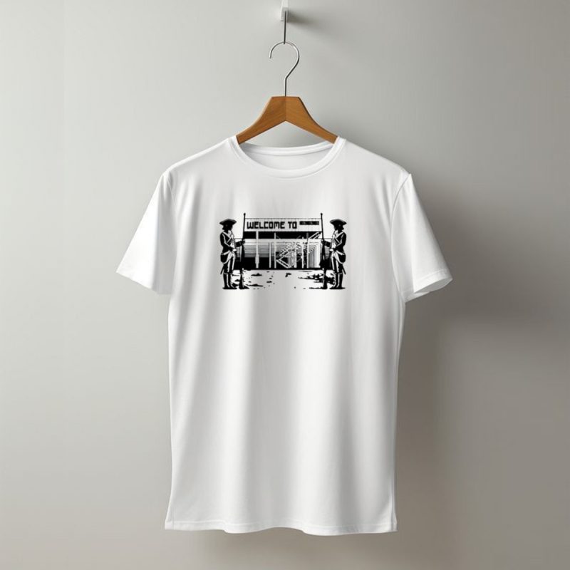 Welcome To The Junkyard Patriots Guarding Entrance T Shirt T Shirt 1