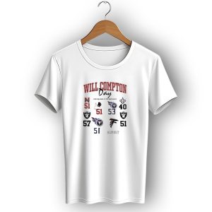 Will Compton Day Raiders Titans Falcons Saints Huskers Redskins 51 Almost T-Shirt