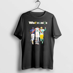 Wisconsin Christian Yelich Alex Antetokounmpo Aaron Rodgers Signatures Shirt