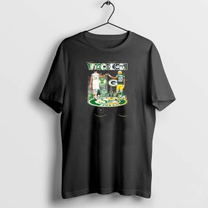 Wisconsin Milwaukee Bucks Green Bay Packers Iconic Duo Signature T-Shirt