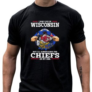 Wisconsin Resident With Kansas City Chiefs In DNA T-Shirt