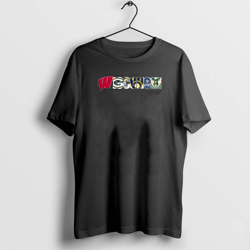 Wisconsin Sport Team City Green Bay Packers Milwaukee Brewers Milwaukee Bucks Shirt T Shirt 1 0