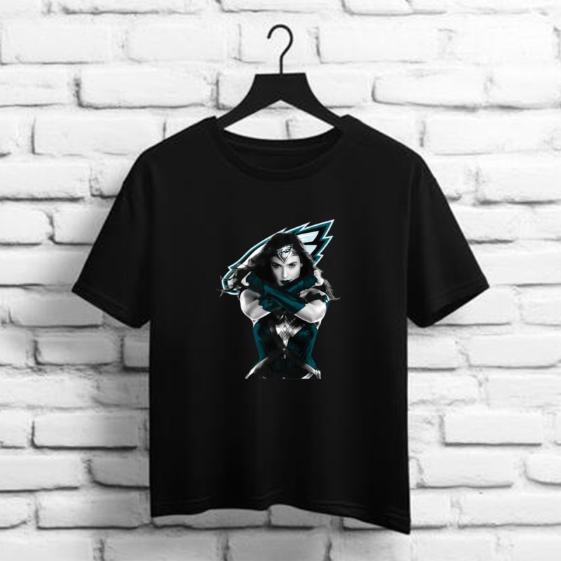 Wonder Woman Philadelphia Eagles T Shirt T Shirt 1 1