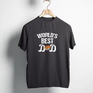 Worlds Best Cleveland Browns Dad With Helmet T-Shirt