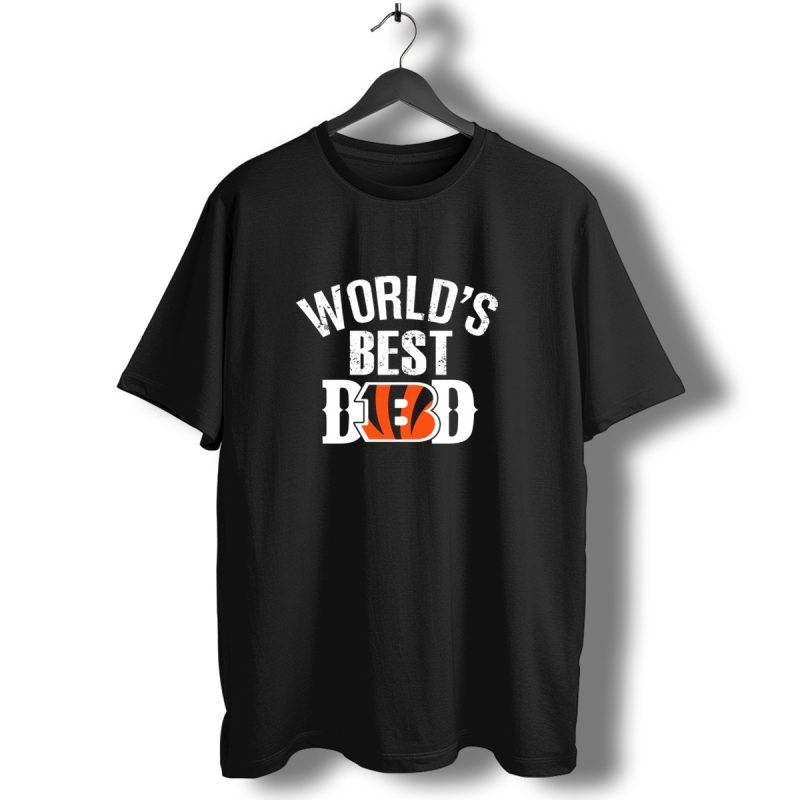 Worlds Best Dad Cincinnati Bengals T Shirt 1 T Shirt 1