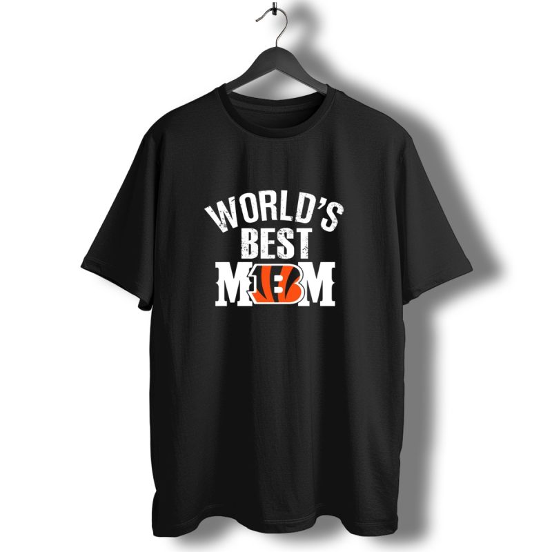 Worlds Best Mom Cincinnati Bengals T Shirt 1 T Shirt 1